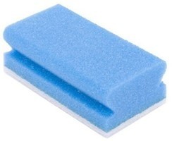 Gejoma schuurspons met grip blauw wit 70 x 145 x 43 mm