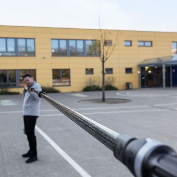 Unger ninja carbon pole stiff rigid no bending carbon long 2